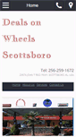 Mobile Screenshot of dealsonwheelsscottsboro.com